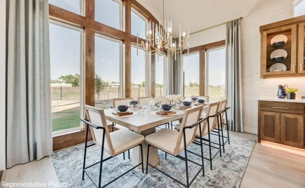 Furnished interior view inside a new home in Grand Estates of Anna, Anna (Image 3). Furnished interior view inside a new home in Grand Estates of Anna, Anna (Image 3).