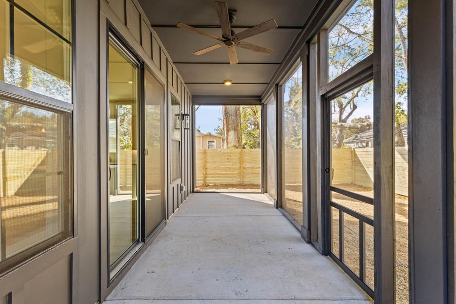 Exterior details and patio area of a home in , Charleston (Image 4). Exterior details and patio area of a home in , Charleston (Image 4).