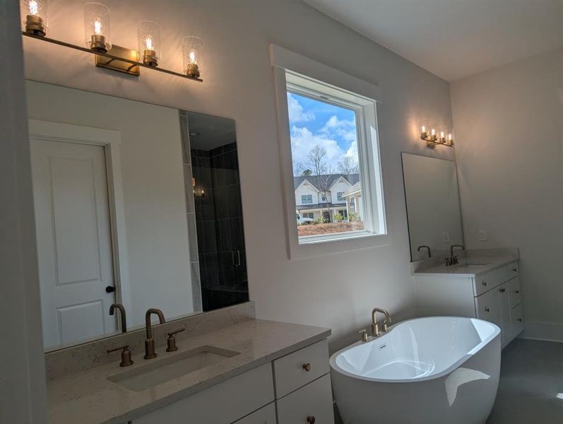 Furnished interior view inside a new home in Arden on Lanier, Cumming (Image 10).