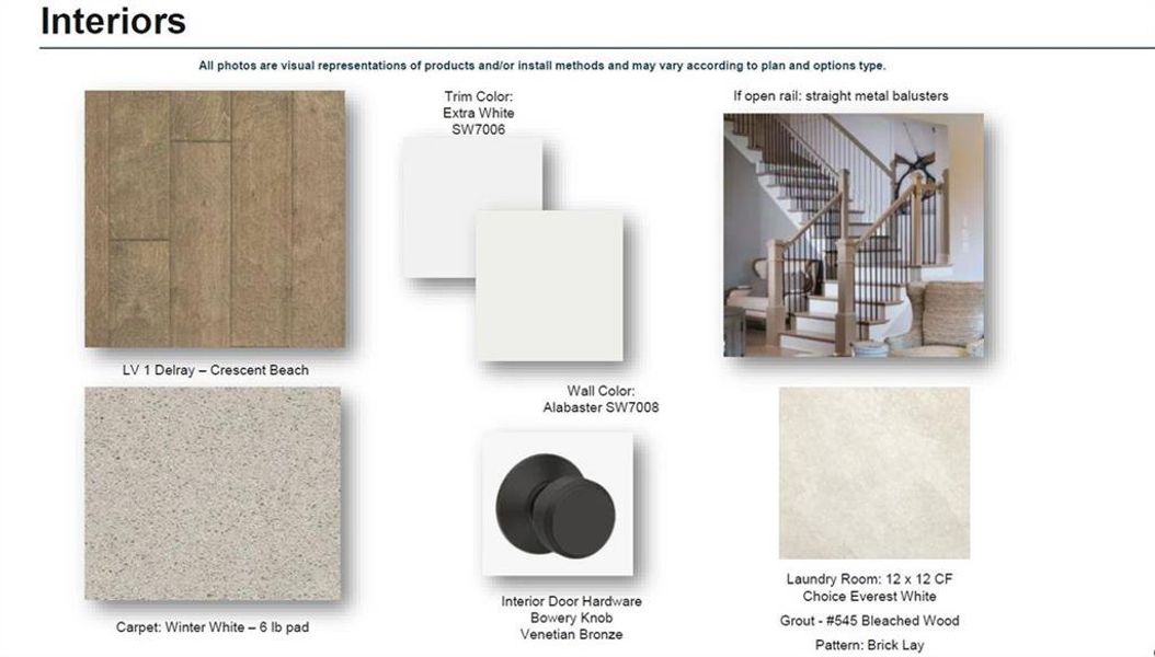 Sample of building materials used in homes in Byers Park, Alpharetta (Image 46).