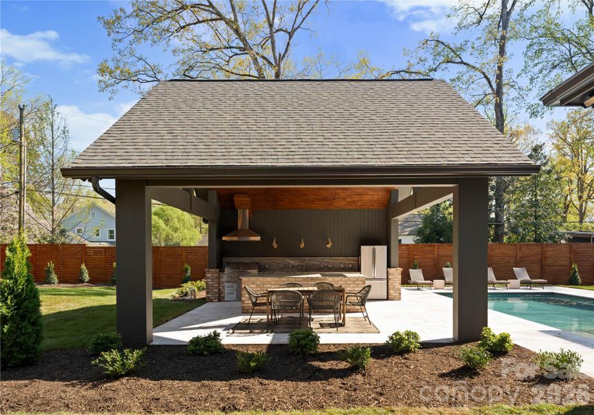 Exterior details and patio area of a home in , Charlotte (Image 25).