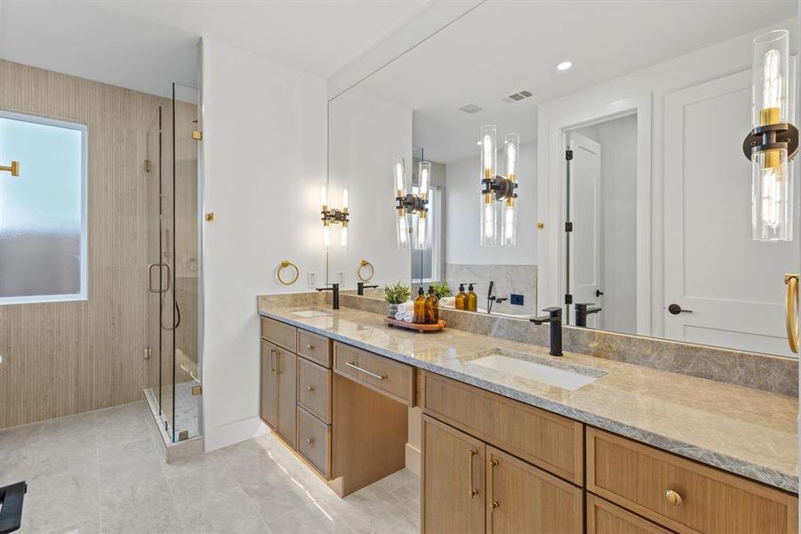 Furnished interior view inside a new home in , Dallas (Image 6).