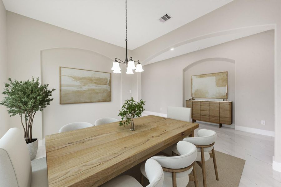 Furnished interior view inside a new home in , Pasadena (Image 13). Furnished interior view inside a new home in , Pasadena (Image 13).