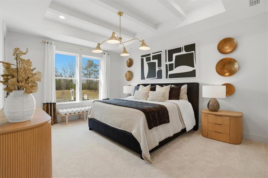 Furnished interior view inside a new home in Barrett Pointe, Kennesaw (Image 36).