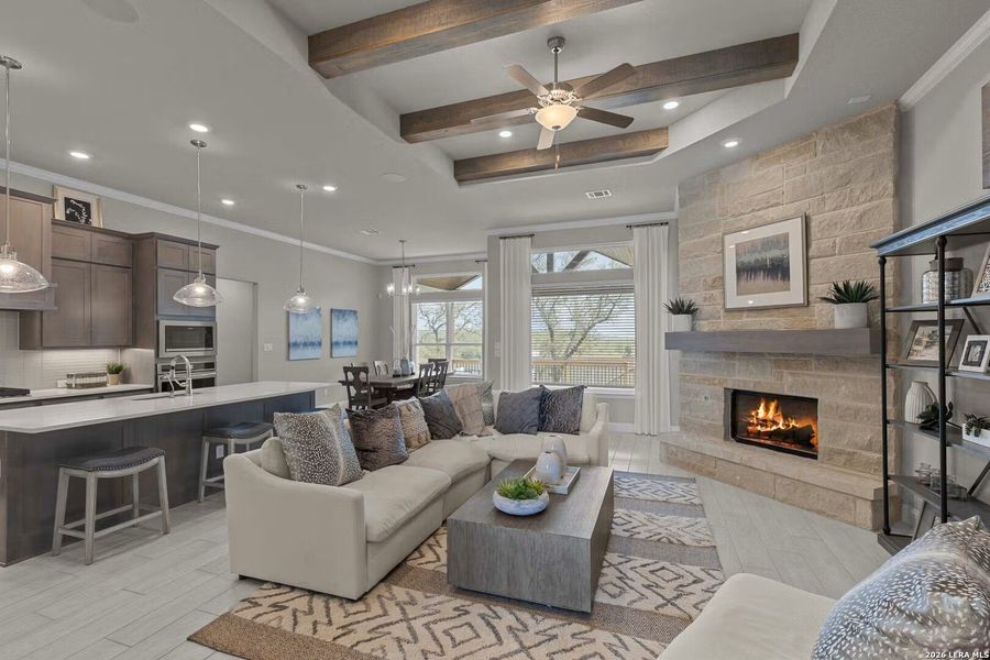 Furnished interior view inside a new home in , Castroville (Image 15). Furnished interior view inside a new home in , Castroville (Image 15).