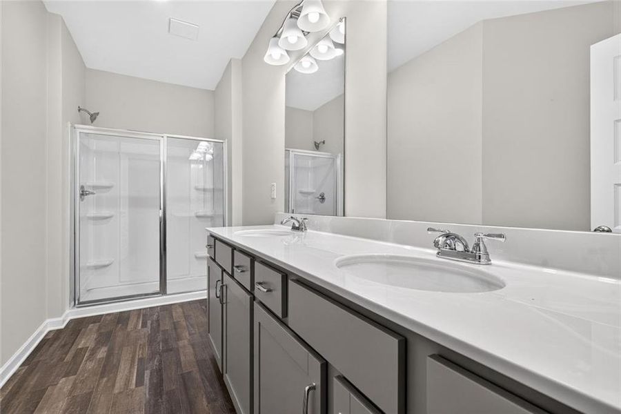 Furnished interior view inside a new home in Fairington, Cartersville (Image 9).