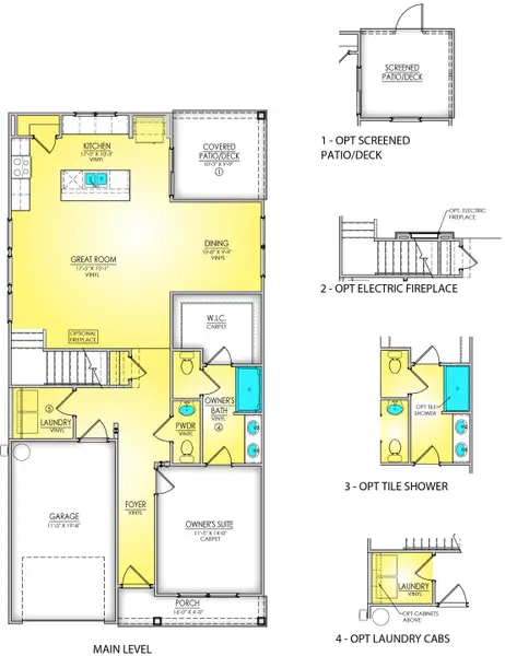 Main Level & Options