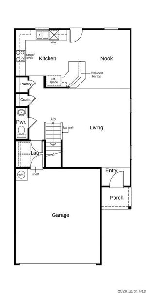 2D floor plan layout of this home in , San Antonio, TX (Image 3).