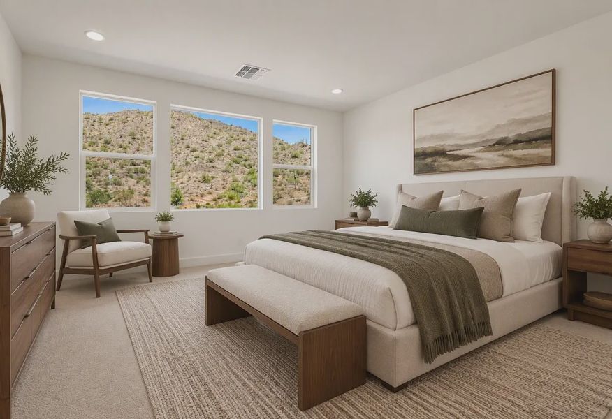 Virtually Staged Primary Bedroom - 13 of 17