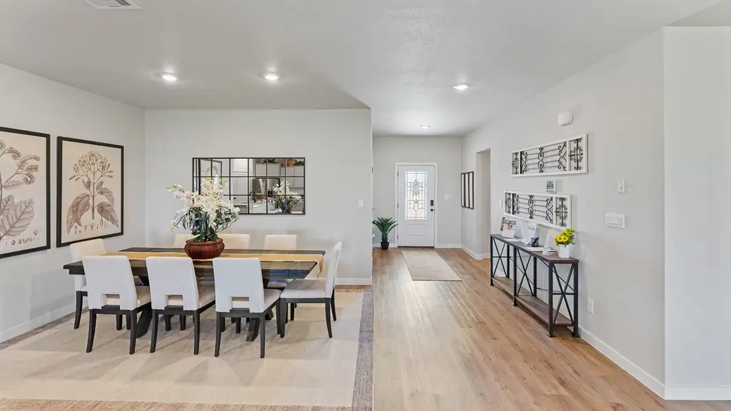Furnished interior view inside a new home in The Lakes Northwest, Robstown (Image 4).
