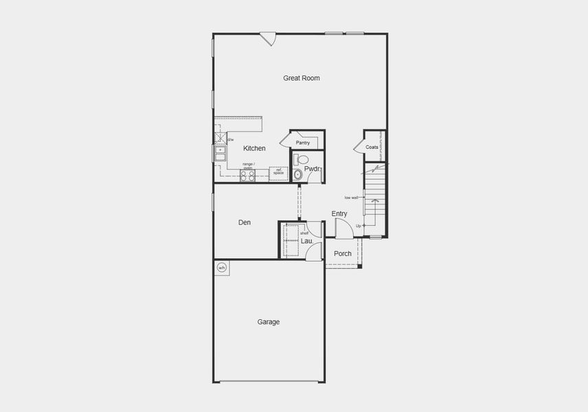 2D floor plan layout for the Plan 2246 by KB Home in Legend Heights, New Braunfels, TX (Image 11). 2D floor plan layout for the Plan 2246 by KB Home in Legend Heights, New Braunfels, TX (Image 11).