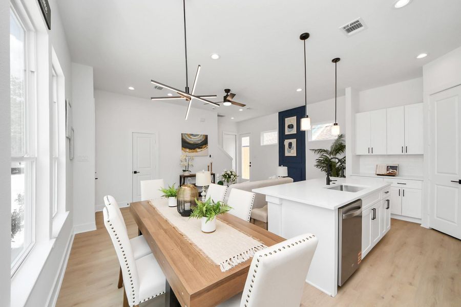 Furnished interior view inside a new home in , Houston (Image 32).