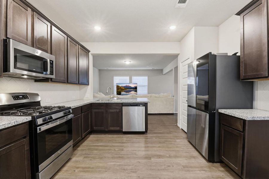 Furnished interior view inside a new home in Legends Bay, Baytown (Image 40). Furnished interior view inside a new home in Legends Bay, Baytown (Image 40).