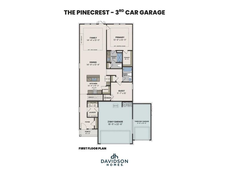 The Pinecrest First Floor Plan