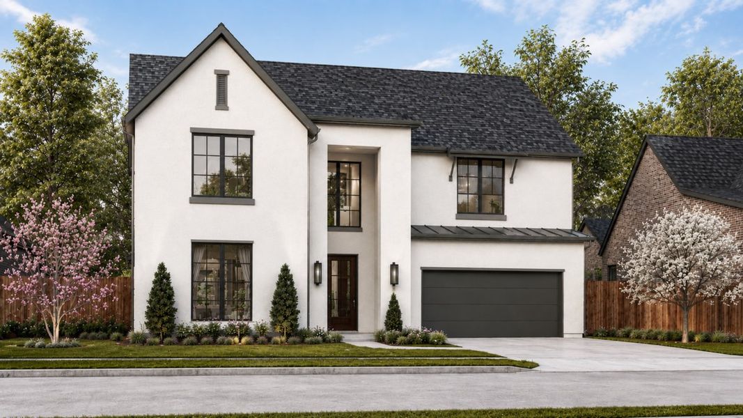 Representative exterior photo of a completed home built from the Marshall by Olivia Clarke Homes in Chatham Reserve, Providence Village, TX (Image 18).