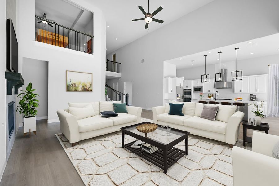Furnished interior view inside a new home in The Ridge at Northlake, Northlake (Image 5).
