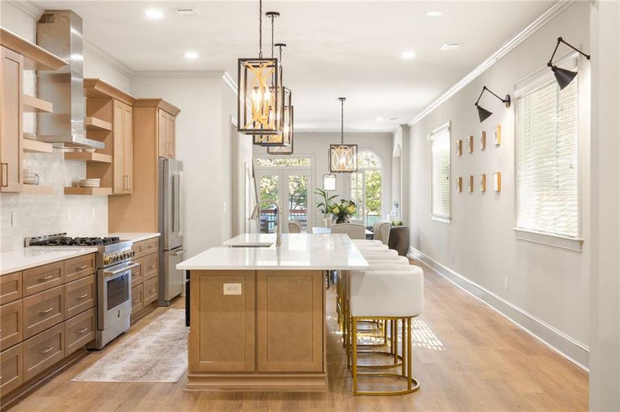 Furnished interior view inside a new home in , Atlanta (Image 15).