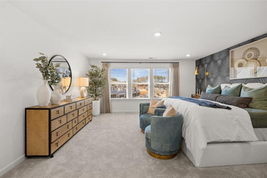 Furnished interior view inside a new home in Towns at Ivy Creek, Buford (Image 28).