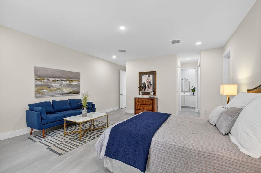 Furnished interior view inside a new home in , Jupiter (Image 37).