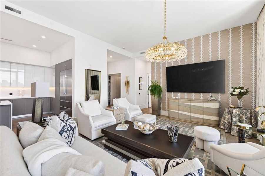 Furnished interior view inside a new home in The Dillon Buckhead, Atlanta (Image 7). Furnished interior view inside a new home in The Dillon Buckhead, Atlanta (Image 7).