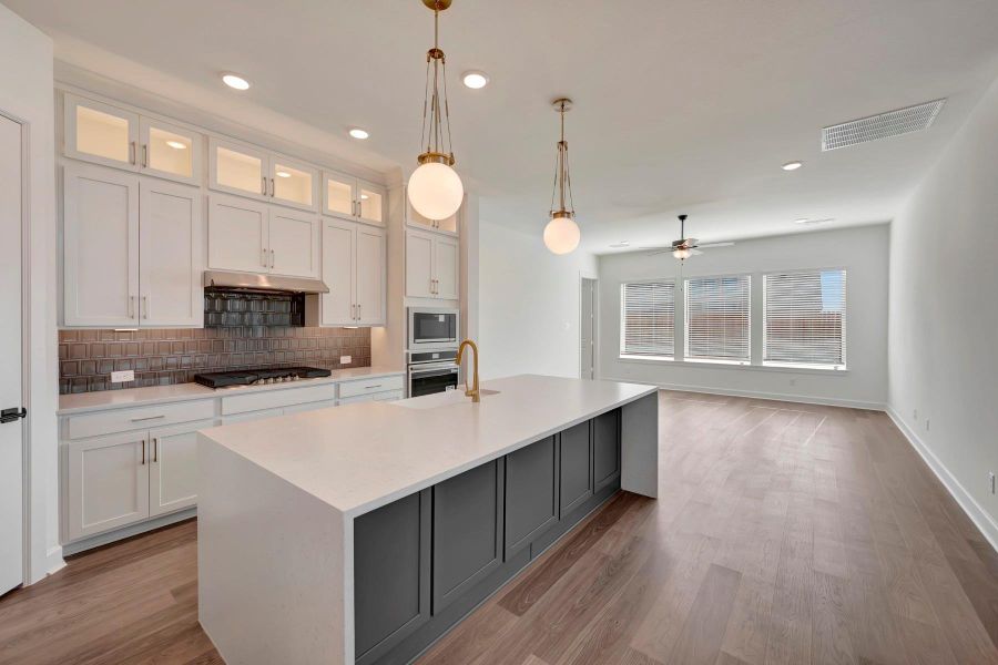 Furnished interior view inside a new home in Brookewater 55’ Homesites, Rosenberg (Image 7).