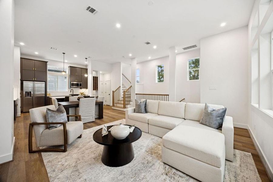 Furnished interior view inside a new home in , Houston (Image 24). Furnished interior view inside a new home in , Houston (Image 24).