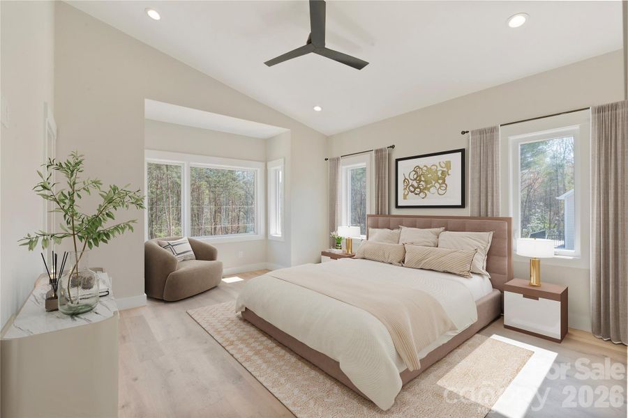 Furnished interior view inside a new home in , Hickory (Image 15).