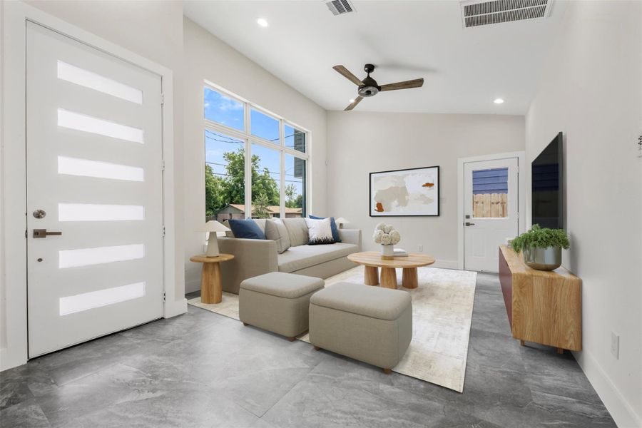 Furnished interior view inside a new home in , Houston (Image 6). Furnished interior view inside a new home in , Houston (Image 6).