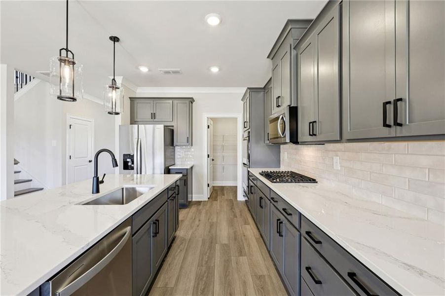 Furnished interior view inside a new home in River Pointe, Monroe (Image 19).