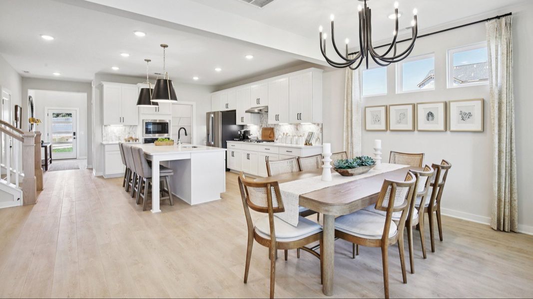 Representative furnished interior of a home built from the Lassiter by DRB Homes in Cottages of Bearwood, Mount Pleasant (Image 12).