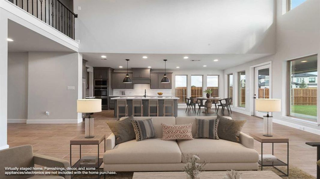 Furnished interior view inside a new home in Terraces 72', Rockwall (Image 14).