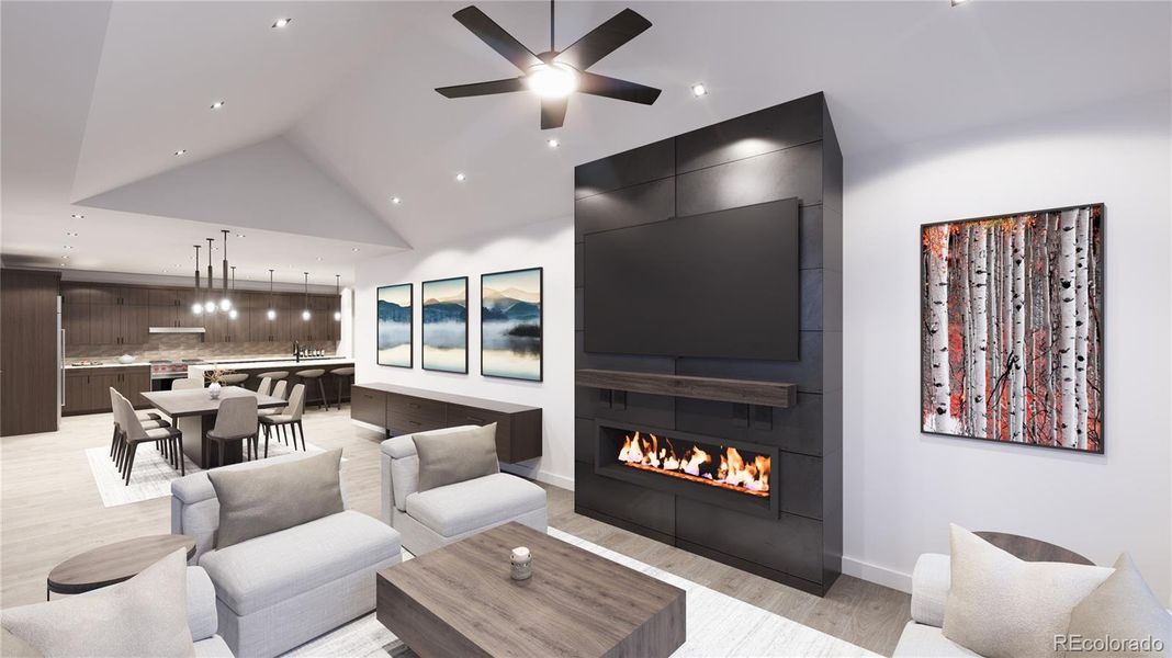 Welcome to Prime Lofts, Frisco's newest Main Street development. Rendering only. Actual finishes are selected by the buyer and layout varies throughout the residences.