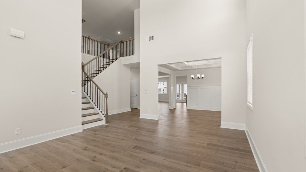 Representative unfurnished interior of a home built from the Westerly by D.R. Horton in Butner Estates, South Fulton (Image 13). Representative unfurnished interior of a home built from the Westerly by D.R. Horton in Butner Estates, South Fulton (Image 13).