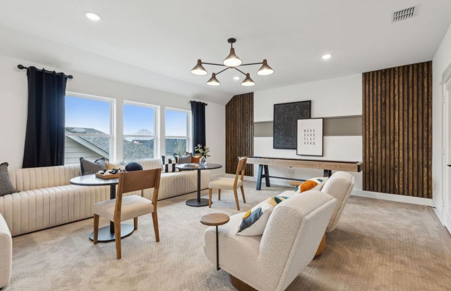 Furnished interior view inside a new home in Creekview Meadows, Pilot Point (Image 6).