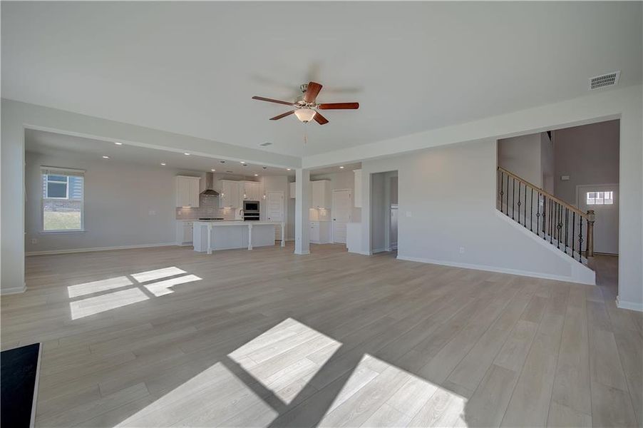Spacious, unfurnished interior of a new home in Grandview at Millers Mill, Stockbridge (Image 12). Spacious, unfurnished interior of a new home in Grandview at Millers Mill, Stockbridge (Image 12).