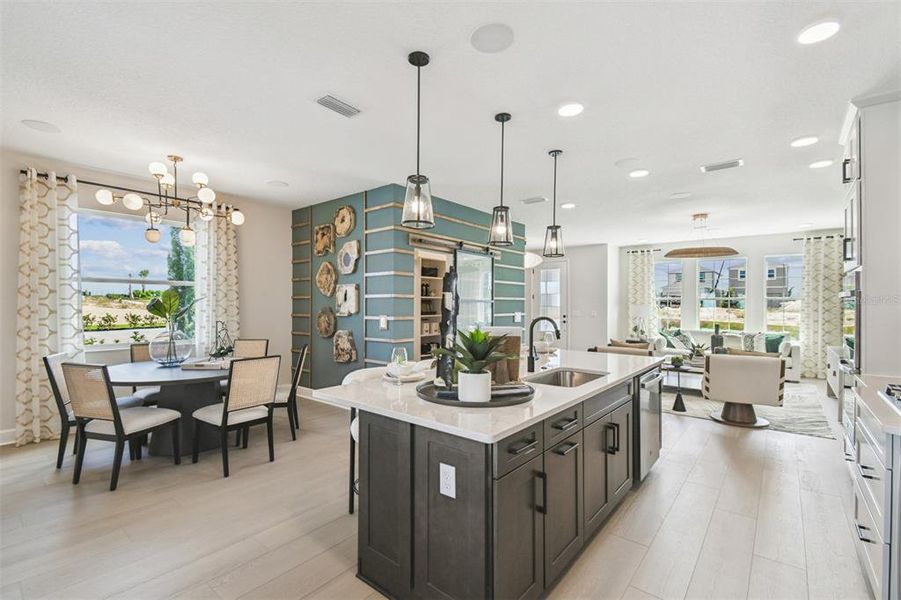 Furnished interior view inside a new home in Lake Star at Ovation, Winter Garden (Image 15).