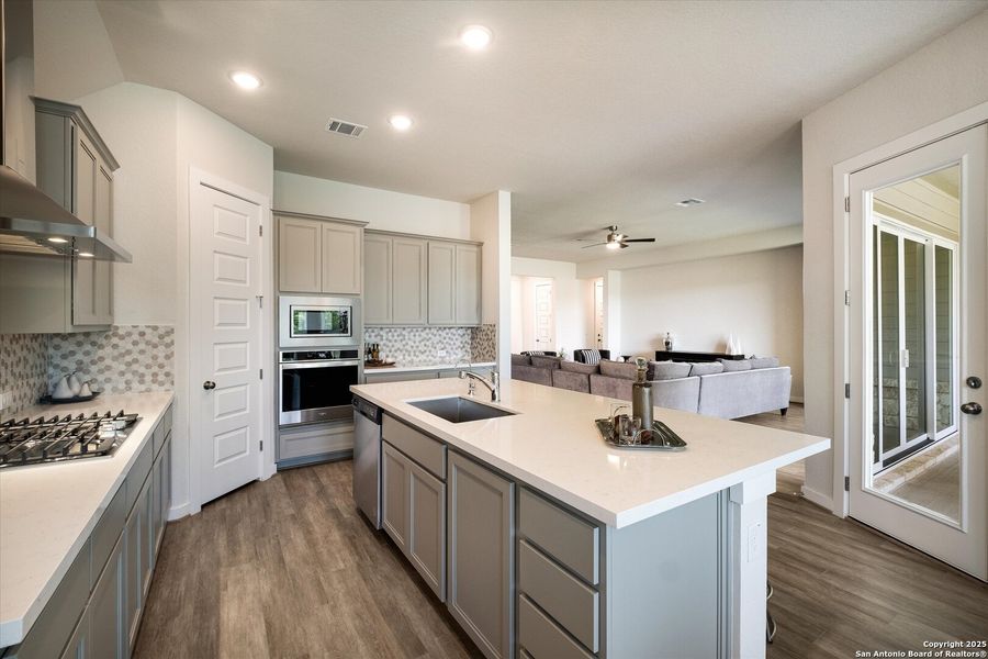 Furnished interior view inside a new home in The Crossvine, Schertz (Image 12).