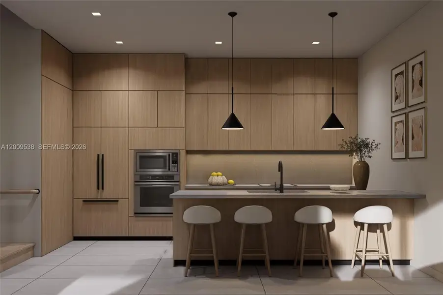Furnished interior view inside a new home in , Miami (Image 4).