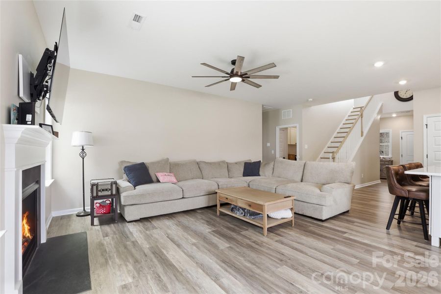 Furnished interior view inside a new home in , Advance (Image 10).