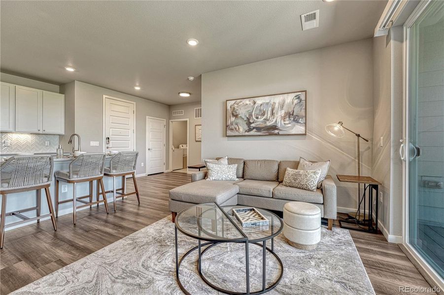 Furnished interior view inside a new home in The Trails at Westcreek, Parker (Image 3).
