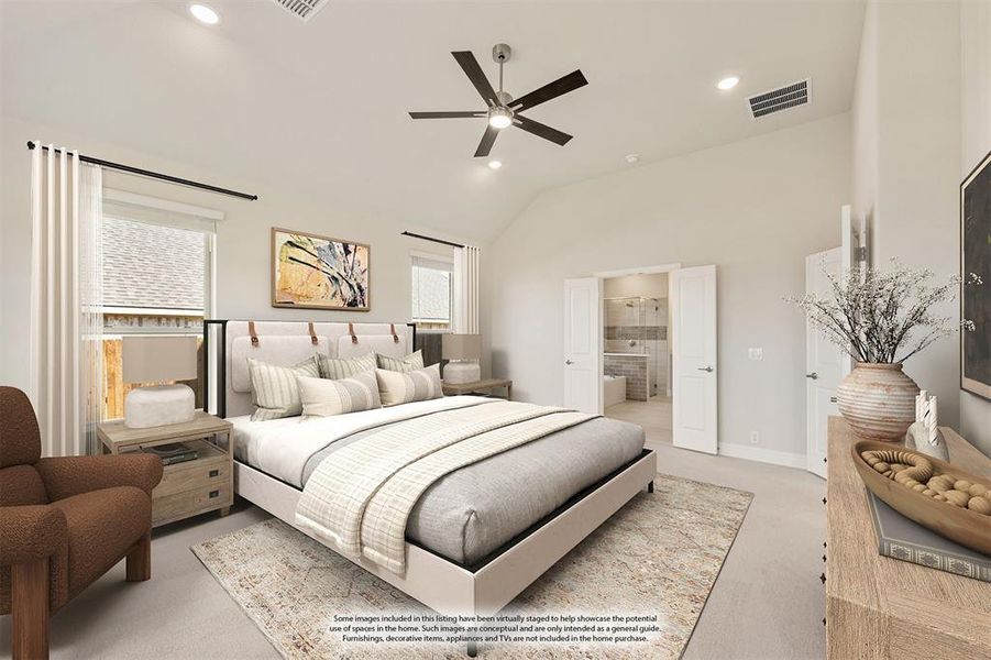 Furnished interior view inside a new home in Parks at Panchasarp Farms 65, Burleson (Image 11). Furnished interior view inside a new home in Parks at Panchasarp Farms 65, Burleson (Image 11).