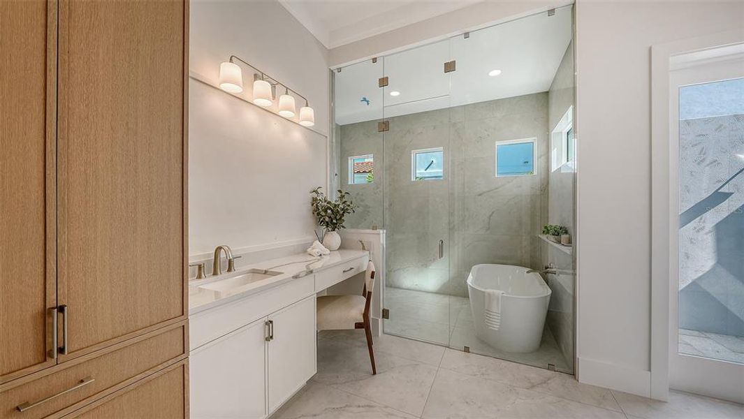 Furnished interior view inside a new home in , Sarasota (Image 15).