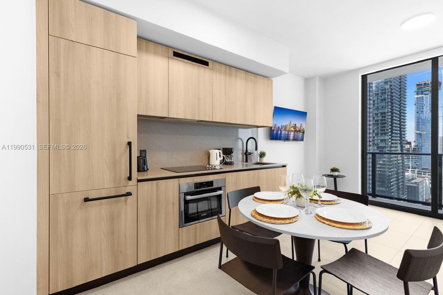 Furnished interior view inside a new home in , Miami (Image 14).