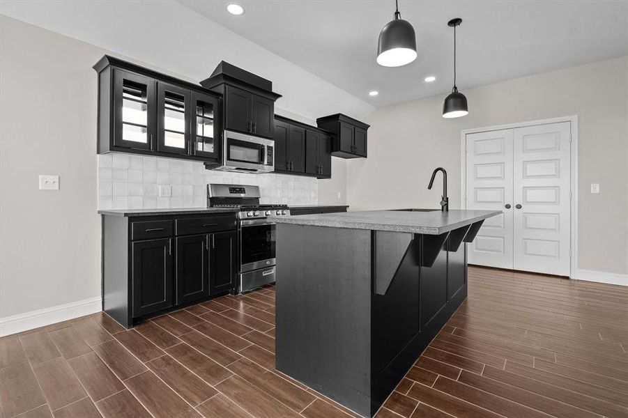 Furnished interior view inside a new home in , Lindale (Image 6). Furnished interior view inside a new home in , Lindale (Image 6).