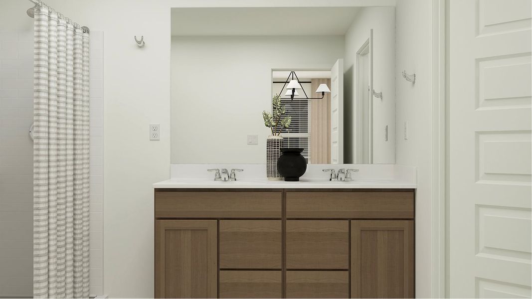 Representative furnished interior of a home built from the Cambria Plan 3071 by Lennar in Ventana Ranch: Crest, Buckeye (Image 26).