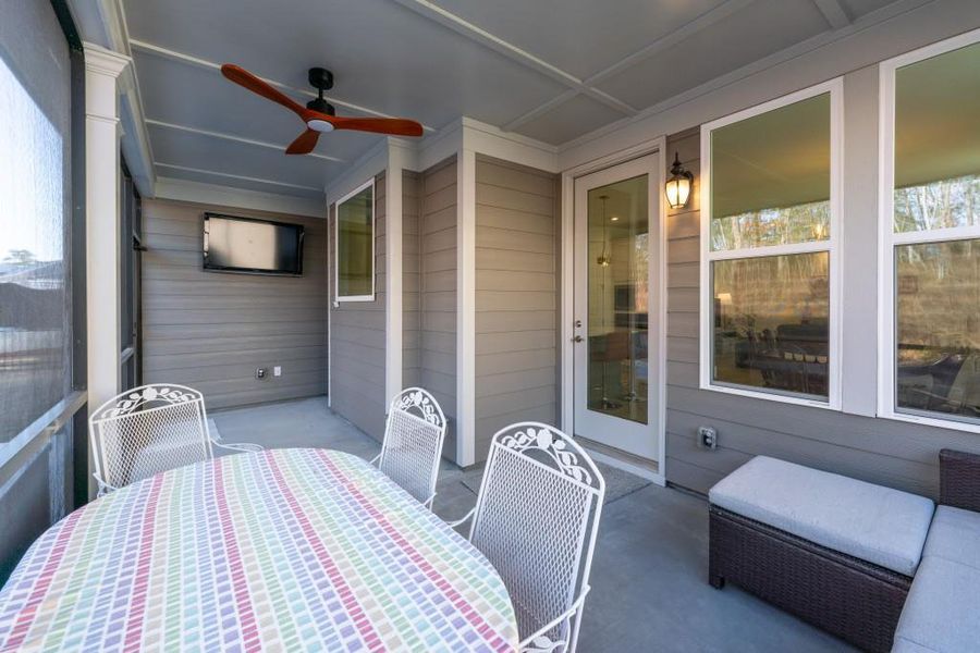 Exterior details and patio area of a home in , Hoschton (Image 29).