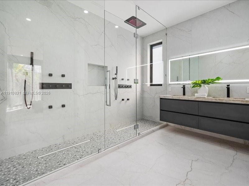Furnished interior view inside a new home in , Miami Beach (Image 17).