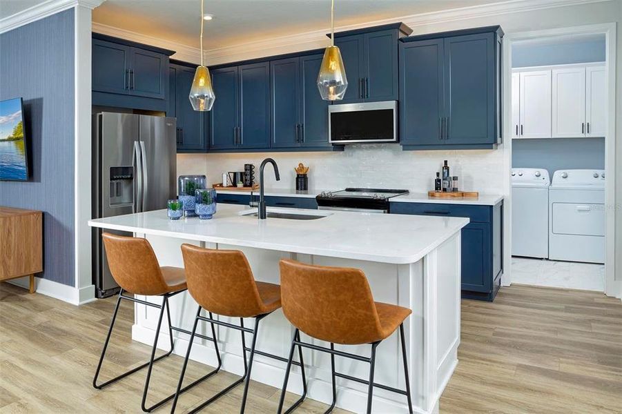 Furnished interior view inside a new home in Wellen Park, Venice (Image 7).