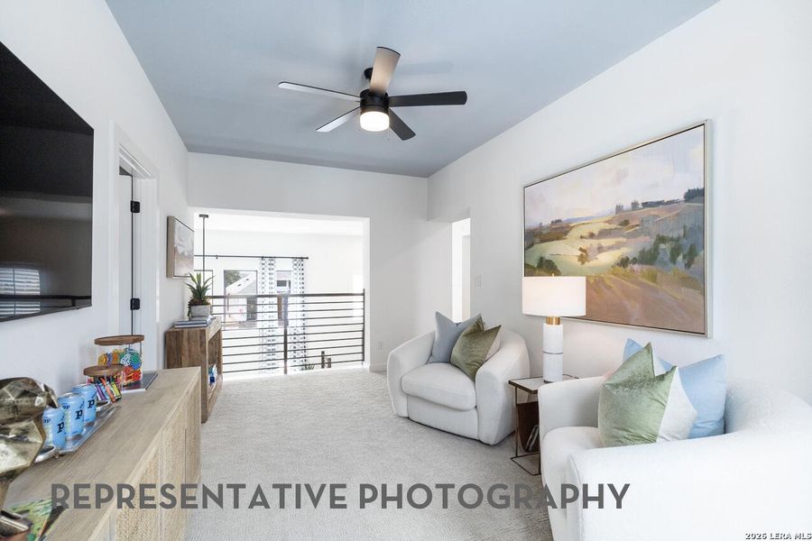 Furnished interior view inside a new home in Davis Ranch, San Antonio (Image 28).