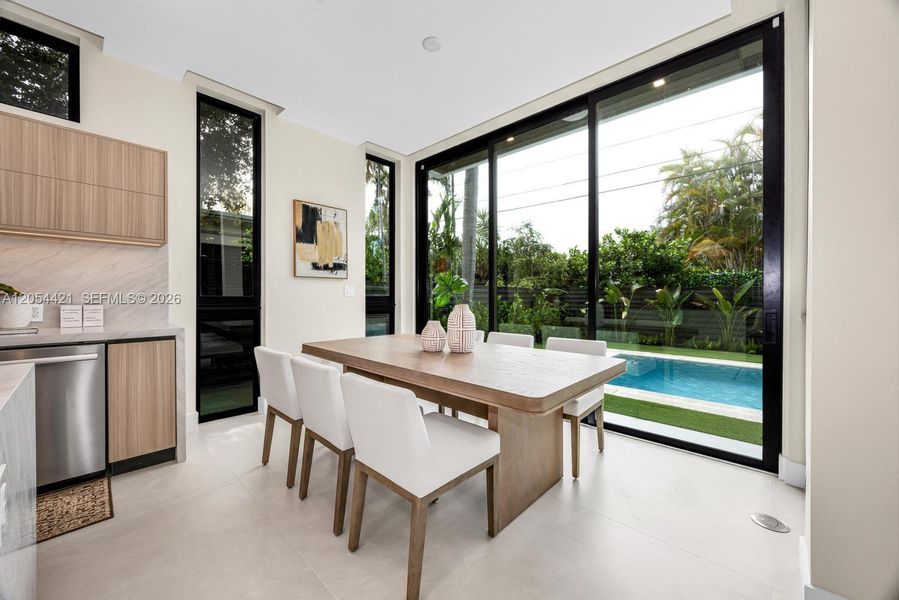Furnished interior view inside a new home in , Miami (Image 39).